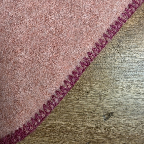 Wool Capelet – Dusty Rose - Picture 3 of 4